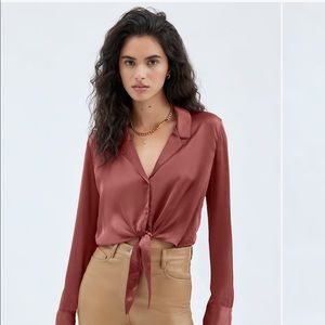 Wilfred Tie-front Blouse